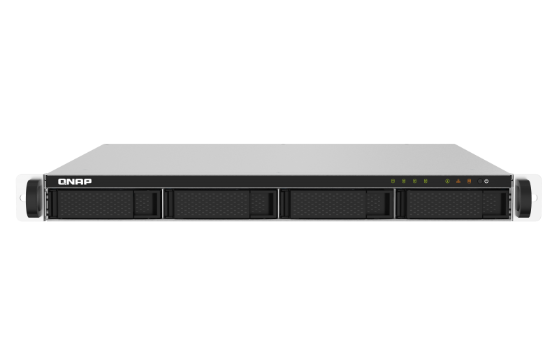[TS-432PXU-2G] TS-432PXU-2G 4-Bay AL324 quad-core 1.7 GHz rackmount NAS with 250W PSU, 2GB DDR4 UDIMM RAM (max 16GB), SATA 6Gb/s, 2x 10GbE SFP+, 2x 2.5GbE, 1x PCIe