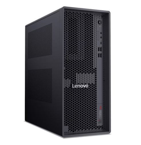 SYLEN-P4T-R7321TBA1K LENOVO ThinkStation P4 Tower AMD Ryzen 7 Pro 9745 32GB DDR5 1TB SSD + 2TB HDD WIN 11 PRO RTX A1000 GPU WIFI7 GLAN 3yr PREM 1100W PSU AI Workstation