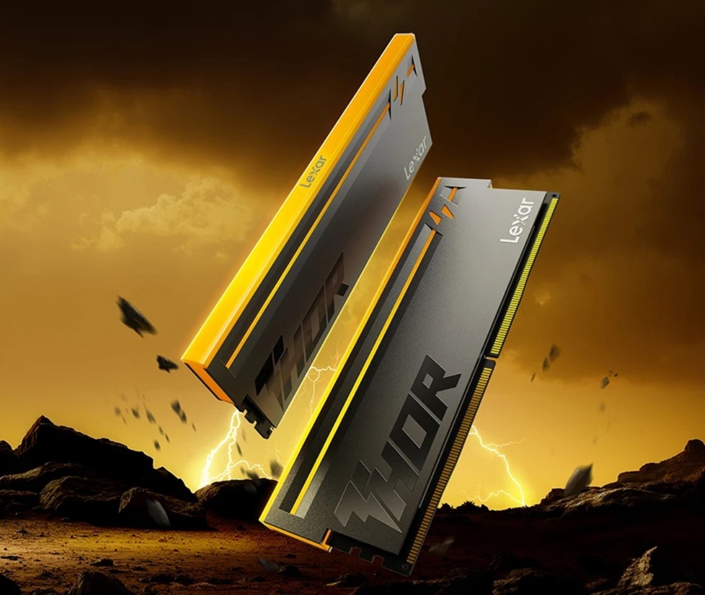 LXM-DR5-U16GX2-C38BV-RGD Lexar LD5U16G60C38BV-RGD DDR5 UDIMM 32GB Kit (2 x 16GB) 6000 MT/s 1.35V CL38 THOR G2 OC RGB BLACK INTEL XMP 3.0 & AMD EXPO
