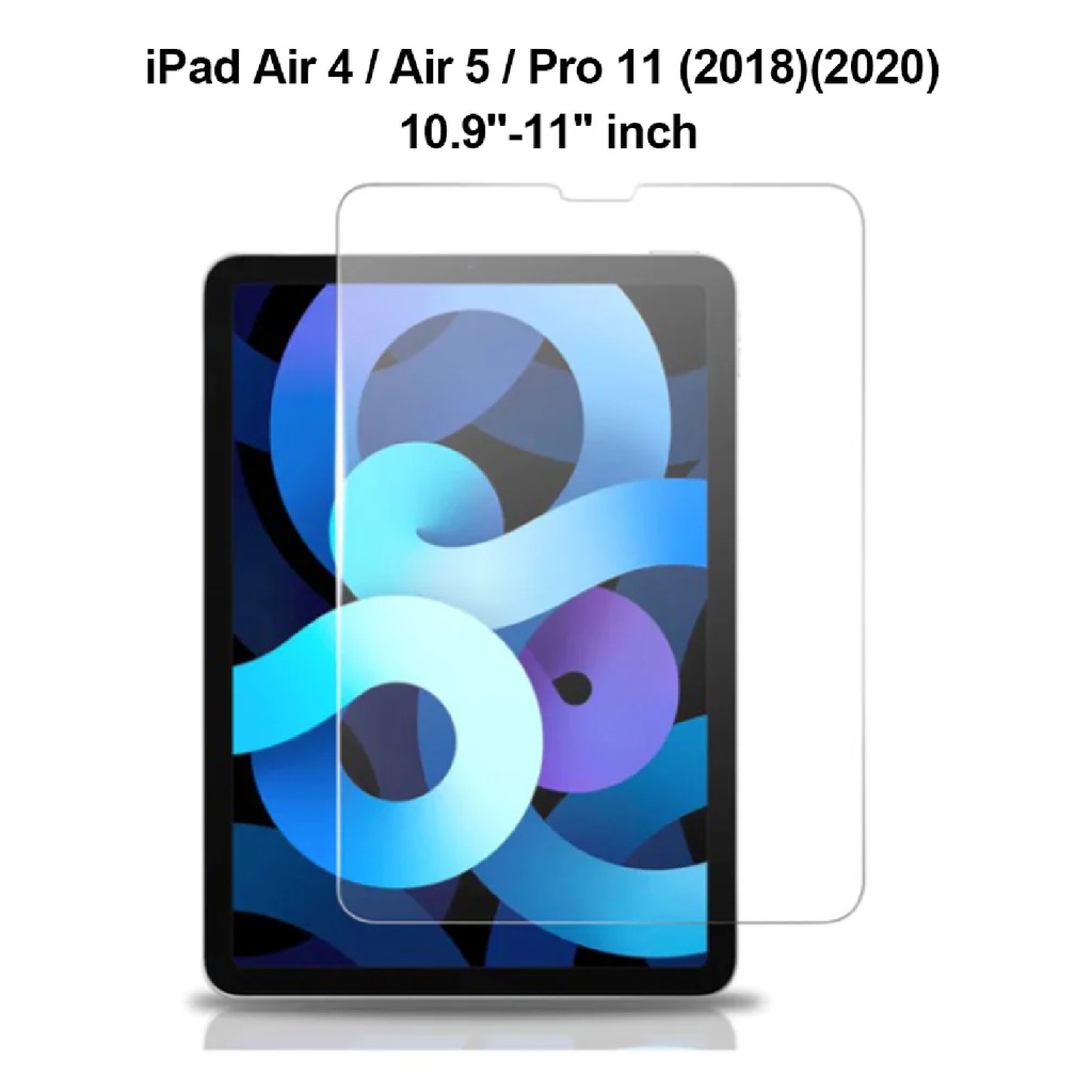 USP Apple iPad Air (10.9") (5th/4th Gen) / iPad Pro (11") (4th/3rd Gen) Tempered Glass Screen Protector : Full Coverage, 9H Hardness, Bubble-free