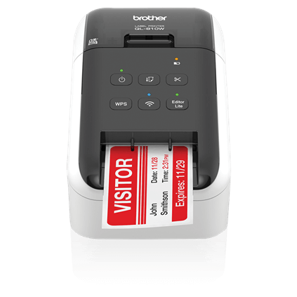 [QL-810W] QL-810W WIRELESS (WiFi) HIGH SPEED LABEL PRINTER / UP TO 62MM WITH BLACK/RED PRINTING