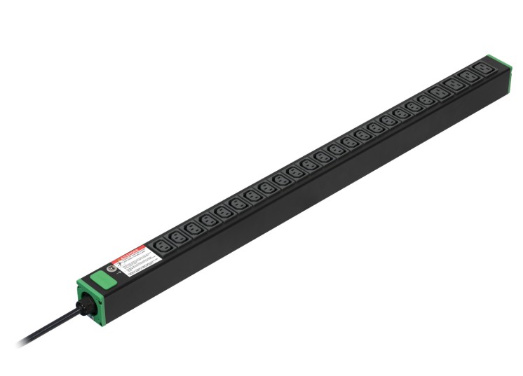 UPAPC-SEP6117G Easy Rack PDU, Basic, Vertical, 1 Phase, 3.7kW, 230V, 16A, 20 x C13 and 4 x C19 outlets, IEC60309 PLUG