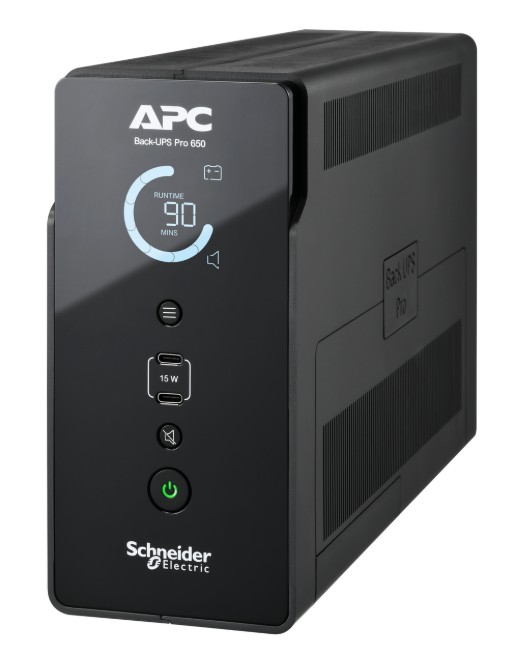 UPAPC-BR650G2I APC Back-UPS PRO 650VA/400W,6 IEC outlets, LCD interface, USB Charging ports,Tower, 230V,Lead-acid battery, Input IEC 60320 IEC 60309, 1.5m cable