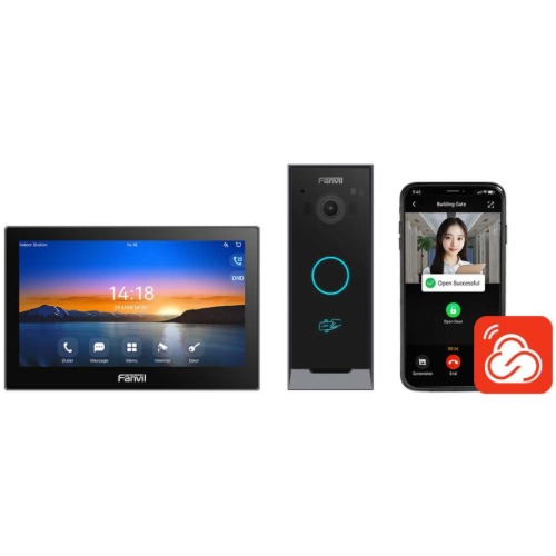 [IPF-VIK-01] IPF-VIK-01 Fanvil VIK-01 video intercom kit with  i504W indoor unit, i60 door phone, Fanvil Link App, security alarm integration, multiple door access
