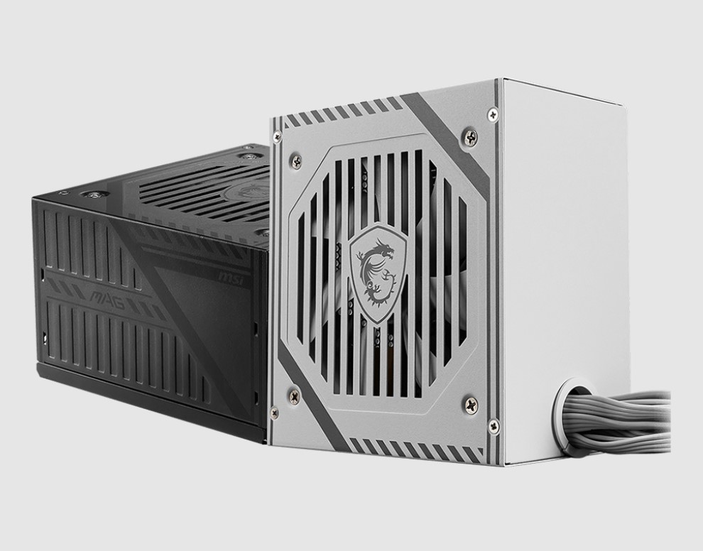 [PSM-A650BNL-WHITE] PSM-A650BNL-WHITE MSI MAG A650BNL WHITE 650W PSU, 80 PLUS Bronze, Active PFC, 120mm Hydro Bearing Fan, Non-Modular, 2x PCIe 6+2, 5x SATA, OCP/OVP/OPP/SCP, ATX, 2x EPS