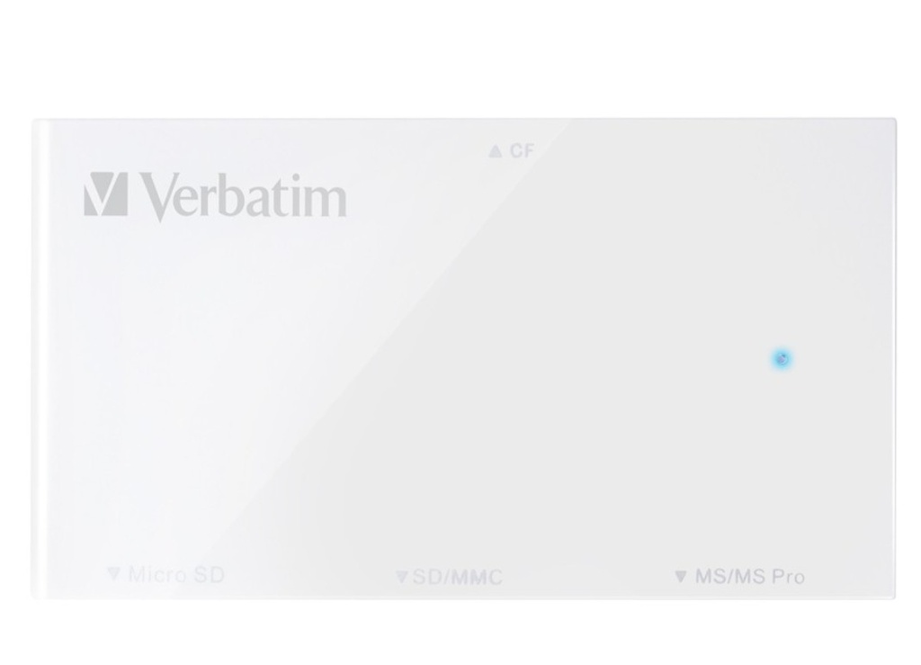 NAV-64901 Verbatim USB 3.0 4in1 Card Reader - White