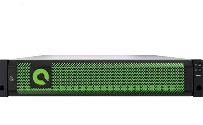 BAQS-XE5026D-100G QSAN XE5 NVMe-oF JBOF XE5026D-100G Dual Controller, Intel 4-core Xeon, DDR4 16GB, 100GbE QSFP+ x 4, 2U26, GBIC x 4, Front bezel, Rail kit
