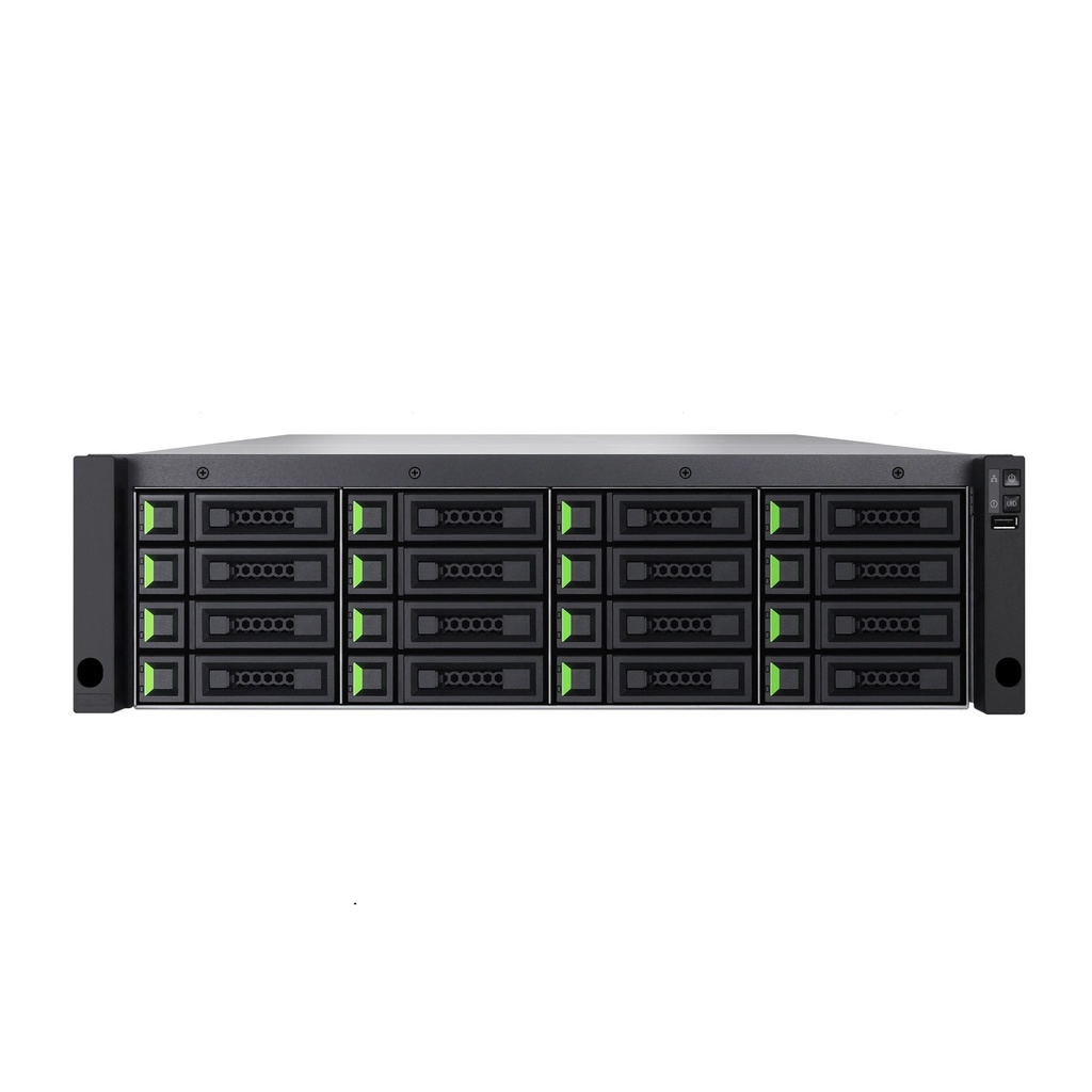 BAQS-XS5316D_8C QSAN XCubeSAN XS5316D_8C 3U16, Dual-Controller SAN System, Max 512GB RAM, 8-ported 10GbE SFP+ iSCSI with optical transceivers x 4, 3-Year Warranty