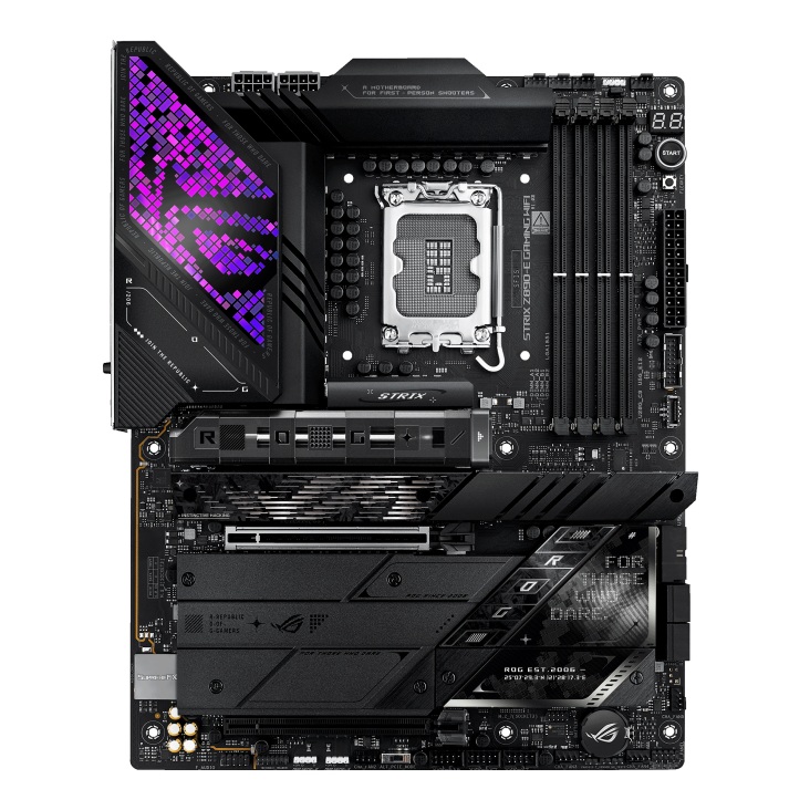 MBA-Z890-E-ROG-WF ASUS ROG STRIX Z890-E GAMING WIFI, ATX Motherboard, Intel Z890, LGA1851, DDR5 256GB, PCIe 5.0, 7× M.2, Wi-Fi 7, 5GbE, 2× Thunderbolt 4