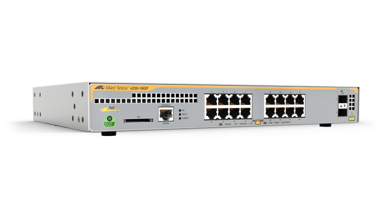 [AT-x230-18GP-40] L2+ switch with 16 x 10/100/1000T PoE ports and 2 x 100/1000X SFP ports AU Power Cord