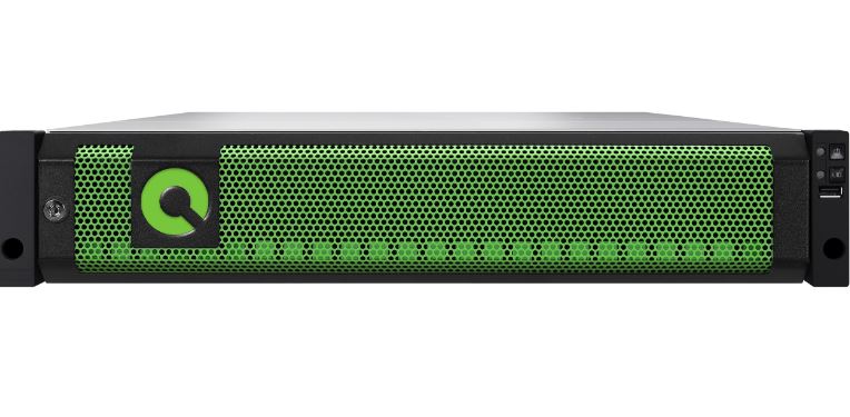 BAQS-XE5026D-25GX4 QSAN XE5 NVMe-oF JBOF XE5026D-25Gx4 Dual Controller, Intel 4-core Xeon, DDR4 16GB, 25GbE SFP+ x 8, 2U26, GBIC x 4, Front bezel, Rail kit