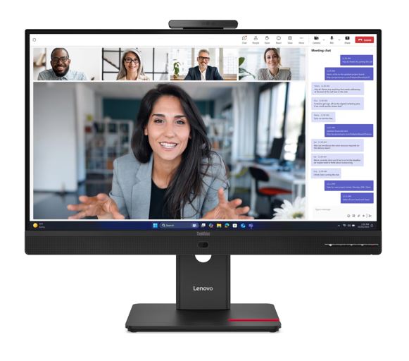 MNLEN-T27QD-4V LENOVO ThinkVision T27QD-4V 27' QHD Monitor IPS 2K 2560x1440 16:9 120Hz Height Adjustable Tilt Swivel Pivot Webcam Speaker USB-C Hub LAN DP HDMI VESA