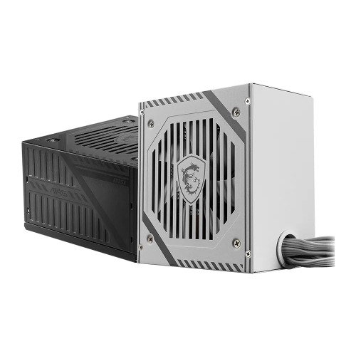 PSM-PROA650BNW MSI MAG A650BNL WHITE 650W PSU, 80 PLUS Bronze, Active PFC, 120mm Hydro Bearing Fan, Non-Modular, 2x PCIe 6+2, 5x SATA, OCP/OVP/OPP/SCP, ATX, 2x EPS