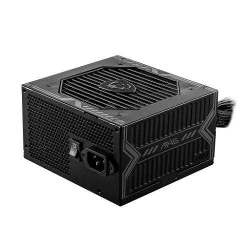 [PSM-PROA650BN] PSM-PROA650BN MSI MAG A650BN 650W PSU, 80 PLUS Bronze, Active PFC, 120mm Fan, Single 12V Rail, DC-DC, 2x PCIe 6+2, 5x SATA, OCP/OVP/OPP/OTP/SCP