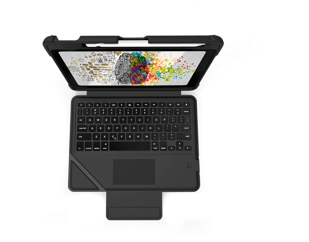 [stm-226-321JU-01] dux keyboard trackpad BT (iPad 9th/8th/7th gen) AP - black