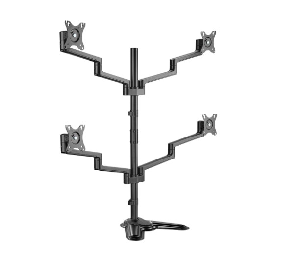 Brateck LDT72-T048 PREMIUM ALUMINUM ARTICULATING MONITOR STAND, from 17”-32”, weight capacity 6kg, 180° Rotation (LS)