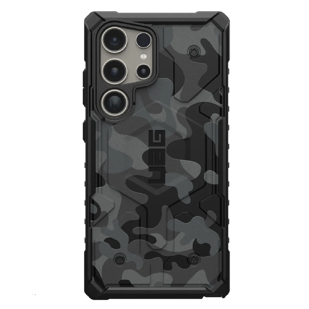 UAG Pathfinder SE Pro Magnetic Samsung Galaxy S24 Ultra 5G (6.8") Rugged Case - Black Midnight Camo (214426114061), 10 Years Warranty
