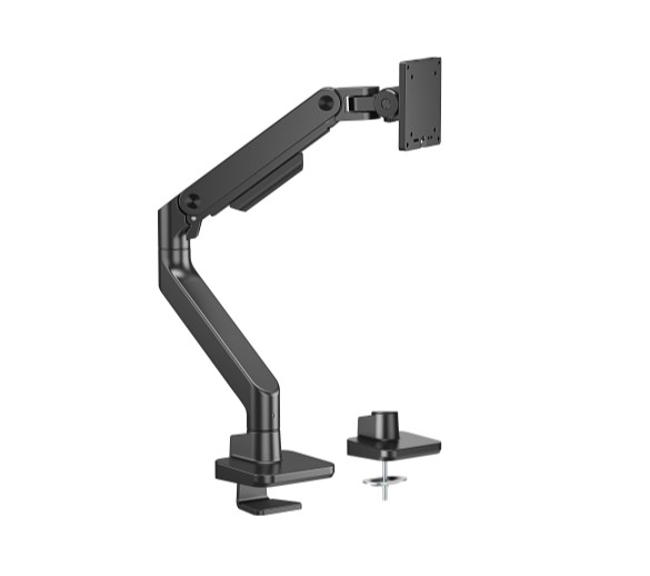 Brateck LDT81-C012-B NOTEWORTHY HEAVY-DUTY GAS SPRING MONITOR ARM For most 17"~49" Monitors, Fine Texture Black (LS)