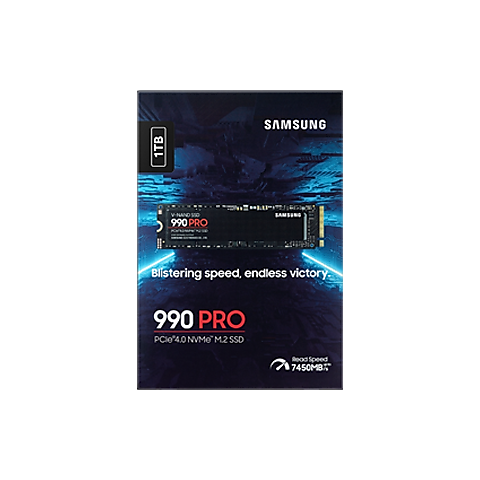 [MZ-V9P1T0BW] MZ-V9P1T0BW 990 Pro M.2 2280 NVMe 1TB Gen4 Internal SSD 7450MB/S