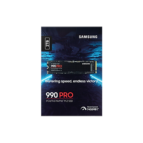 [MZ-V9P2T0BW] MZ-V9P2T0BW 990 Pro M.2 2280 NVMe 2TB Gen4 Internal SSD 7450MB/S