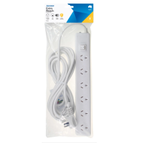 [011.165.6225] Jackson 6 Outlet Switched Power Board with 5m Lead