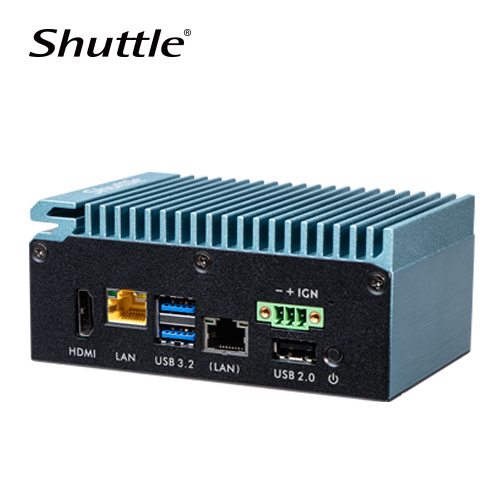Shuttle SPCEL03 Industrial Computer -Intel Atom x6413E, 1x HDMI, 2x LAN,3x USB, RS232/422/485, DIO, DDR4 (Max 32GB)