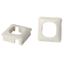 [020.016.0070] 020.016.0070 OE Elsafe | Workstation Data Bezel -  25.4sq Cutout to suit AU/ NZ | White