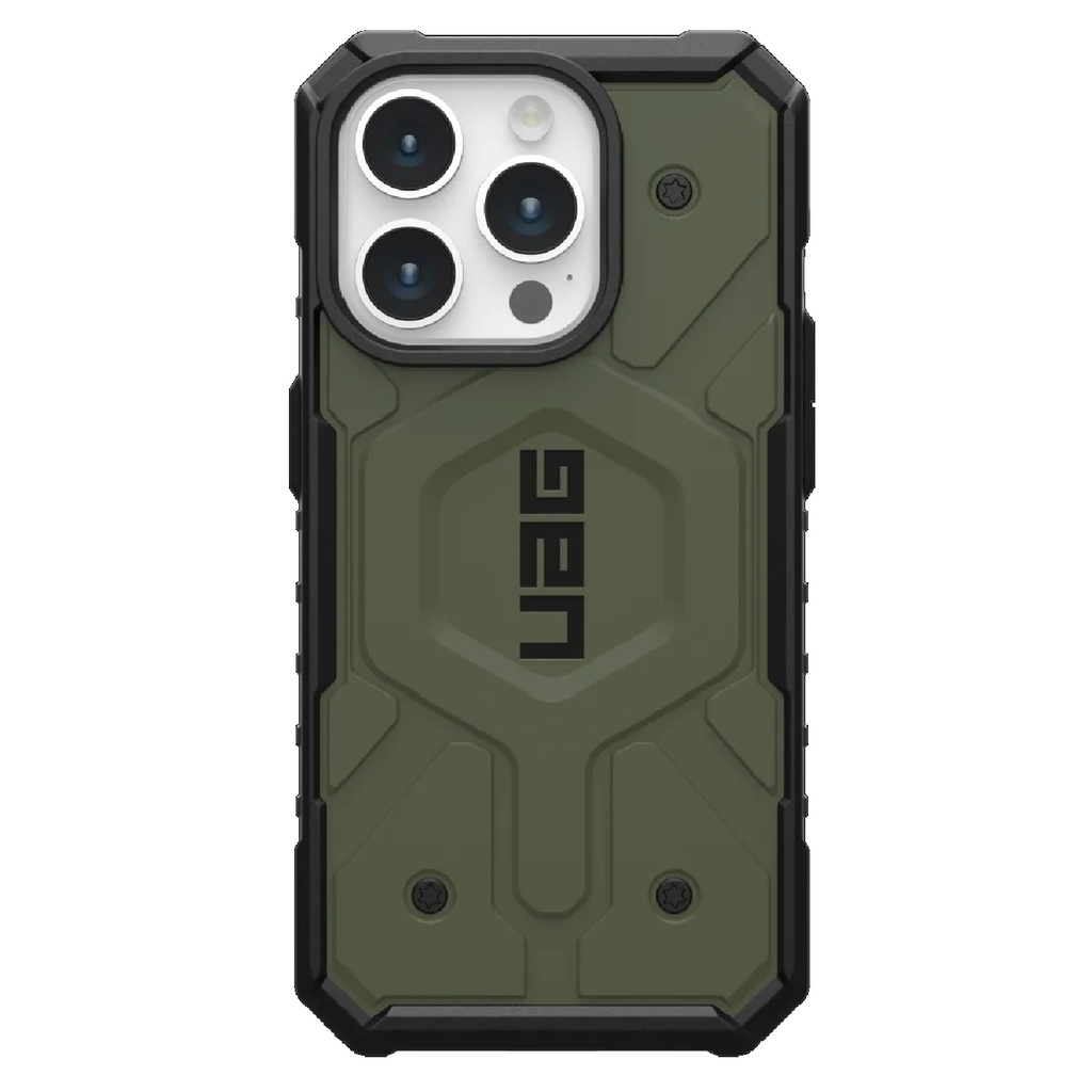 UAG Pathfinder MagSafe Apple iPhone 15 Pro (6.1") Rugged Case - Olive Drab (114281117272),18ft. Drop Protection (5.4M),Tactical Grip,10 Years Warranty