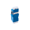 [015.002.0081] 015.002.0081 LC OS1/OS2 Singlemode Through Coupler Flangeless Duplex | Blue