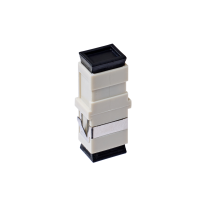 [015.002.0079] SC OM1 Multimode Through Coupler Flangeless Simplex| Beige