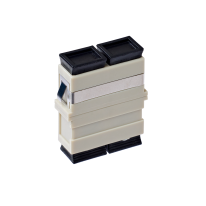 [015.002.0078] SC OM1 Multimode Through Coupler Flangeless Duplex | Beige