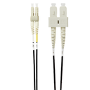 [FL.OM4LCSC1.5MBL] FL.OM4LCSC1.5MBL 1.5m LC-SC OM4 Multimode Fibre Optic Patch Cable: Black
