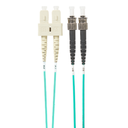 [FL.OM4SCST3M] FL.OM4SCST3M 3m SC-ST OM4 Multimode Fibre Optic Cable: Aqua