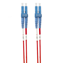 [FL.OS2LCLC10MR] 10m LC-LC OS1 / OS2 Singlemode Fibre Optic Cable: Red