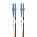 [FL.OS2LCLC2MR] FL.OS2LCLC2MR 2m LC-LC OS1 / OS2 Singlemode Fibre Optic Cable: Red