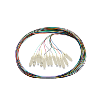[015.012.1403] Fibre Pigtail SC OM4 Multimode 2m - 12 pack Rainbow. Backward Compatible With OM3