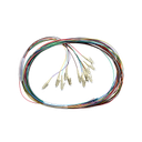 [015.012.1402] 015.012.1402 Fibre Pigtail LC OM4 Multimode 2m - 12 Pack Rainbow. Backward Compatible With OM3
