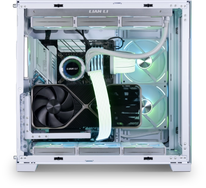 [VG4-4-V2W] VG4-4-V2W Lian Li  Universal 4 Slots Vertical GPU Kit with Gen 4 Riser - White