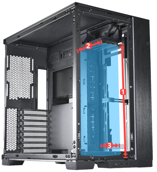 [O11DE-9W] Lian-Li O11DE-9W Upright GPU Bracket - White