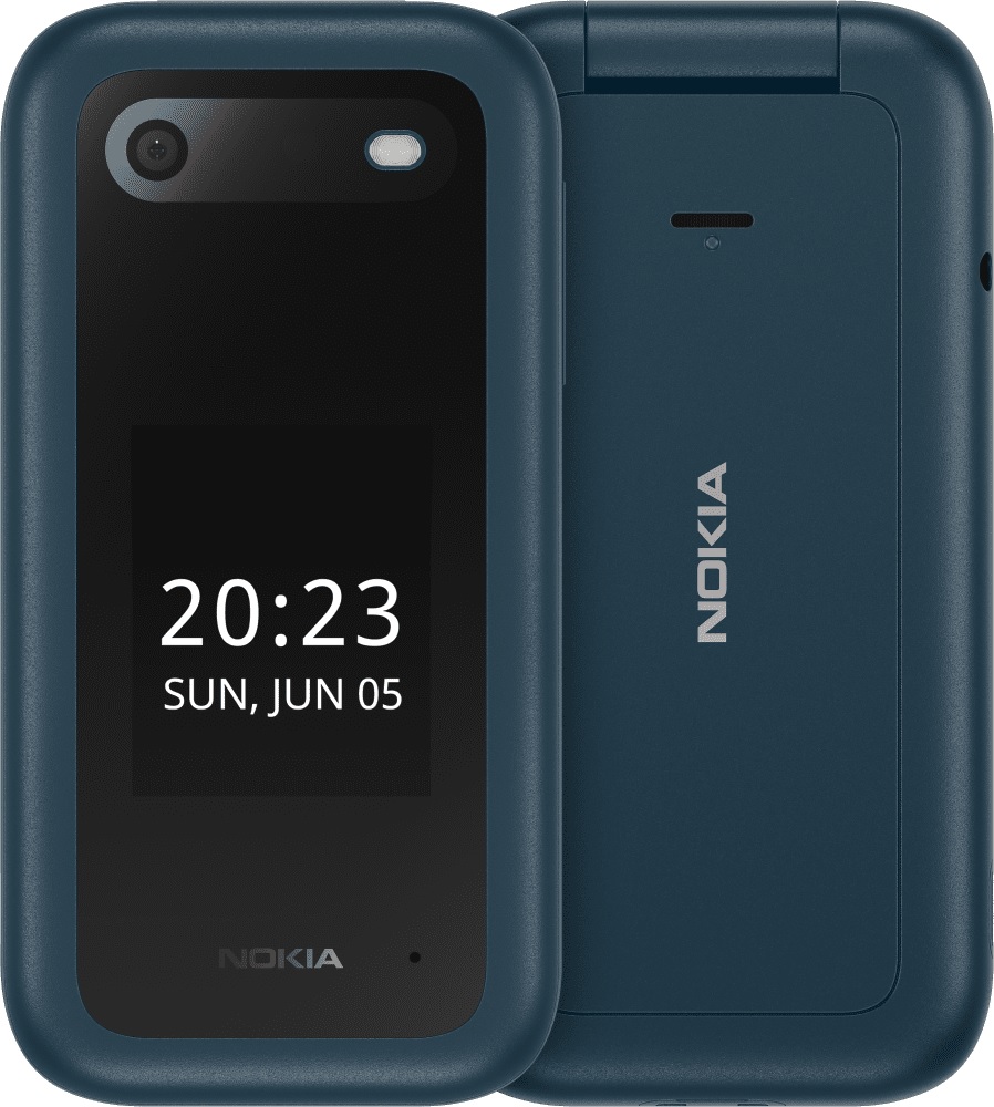 Nokia 2660 Flip 4G 128MB - Blue (1GF012HPG1A02)*AU STOCK*, 2.8", 48MB/128MB, 0.3MP, Dual SIM, 1450mAh Removable, 2 Years Warranty