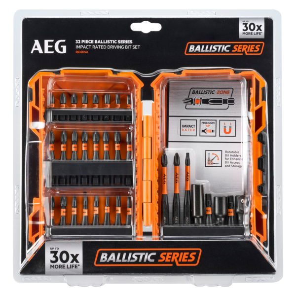 BS32DSA 32 Piece Ballistic Series Impact Driving Set