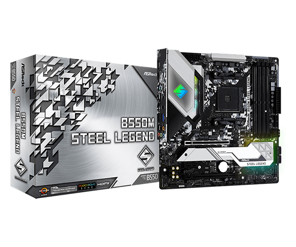 [B550M Steel Legend] B550M Steel Legend Micro ATX AM4 Motherboard