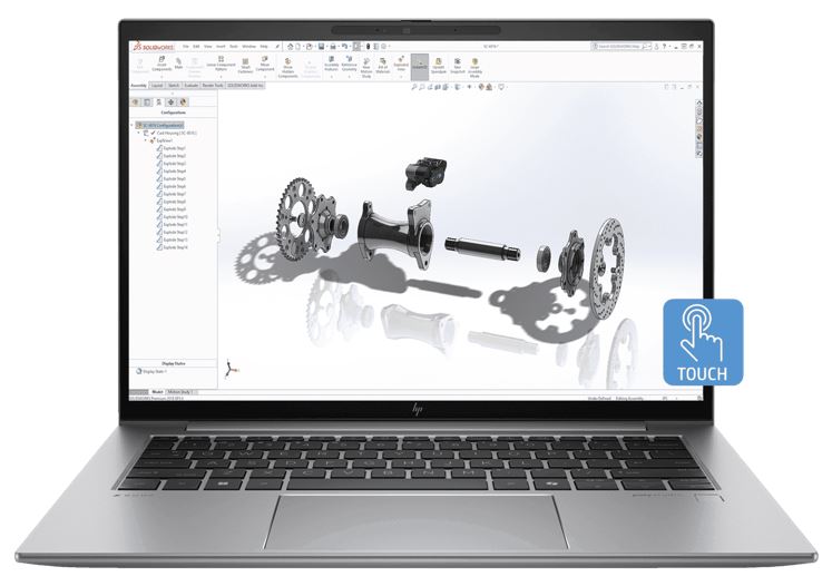 HP ZBook FireFly G11 14" WUXGA TOUCH Intel AI U5-125H 16GB DDR5 512GB SSD WIN 11 PRO Arc Graphics Thunderbolt Fingerprint 3yrs OS 1.4kg Workstation