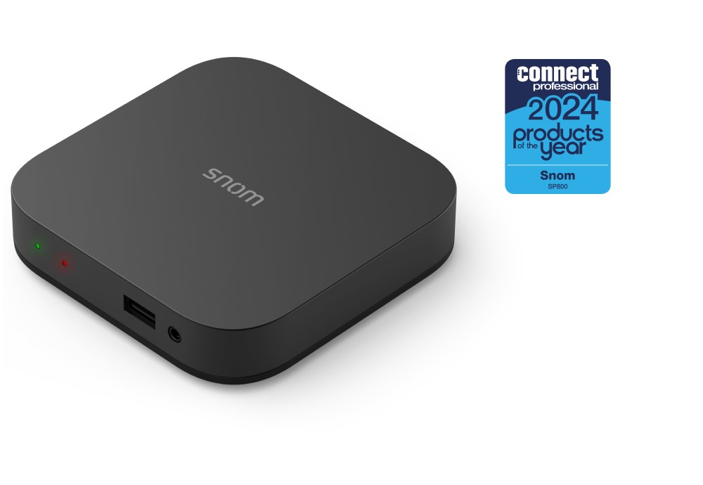 Snom SP800 IP desk phone terminal, 2 × USB 2.0, HD Audio, TLS  SRTP, 2 LED indicators, 8 SIP identities, LDAP, Control via Soft Client