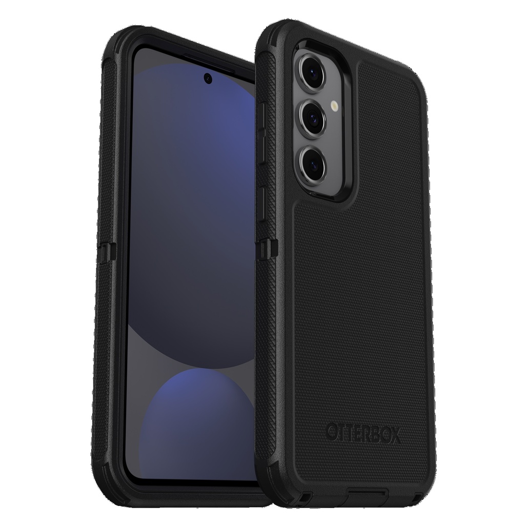 OtterBox Defender Samsung Galaxy S24 FE 5G (6.7") Case Black - (77-97095), DROP+ 7X Military Standard, Multi-Layer,Included Holster, 7 Years Warranty