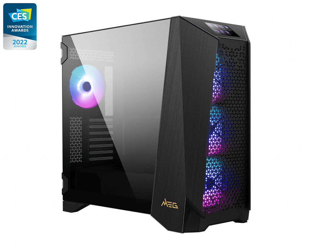 [4719072945848] 4719072945848 MSI MEG PROSPECT700R Mid-Tower Case, SupportsE-ATX[up to 310 x 304.8 mm]  / ATX / Micro-, 2x USB 3.2, 1x USB3.2, 1x HD Audio, 1x Mic, ATX Power Supply