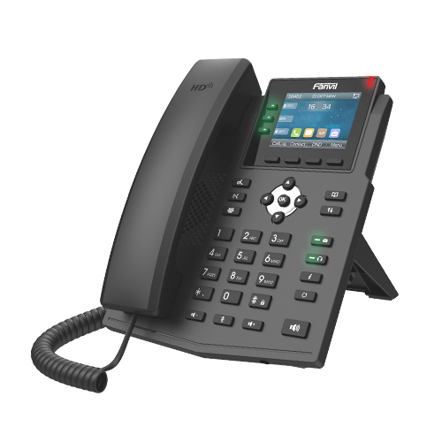 [X3UPRO] Fanvil X3U Pro Enterprise IP Phone - 2.8" Colour Screen, 3 Lines, No DSS Buttons, Dual Gigabit NIC, HD Audio Quality, 6 SIP Lines, PoE *LS*