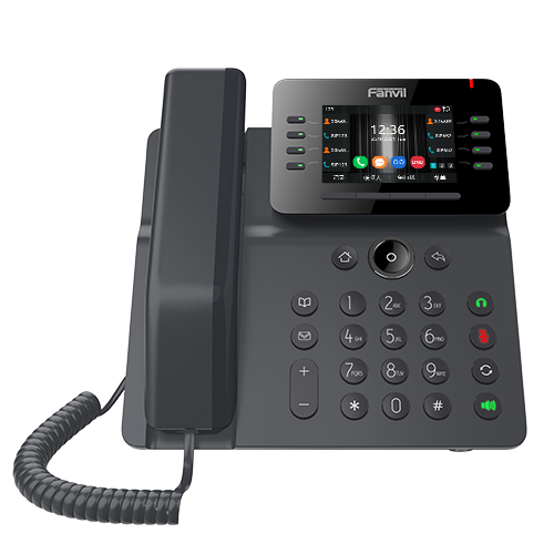 [6937295602869] 6937295602869 Fanvil V64 Prime Busines Phone, 3.5" Color Screen, Built in WiFi  BT, Dual Gigabit Ports, PoE, 12 Lines, SBC Ready, 2 Year WTY