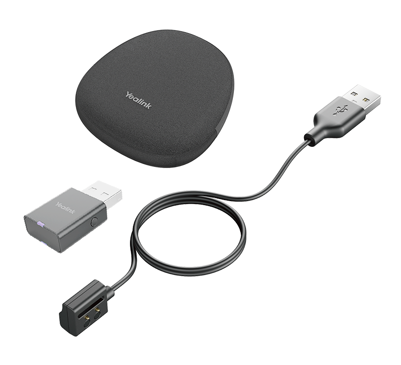 [6938818312647] Yealink Portable Accessory Kit for WH62/66, Carry Case, Charging Cable, WDD60 DECT Dongle, Make DECT Headset Your Hybrid Work Booster