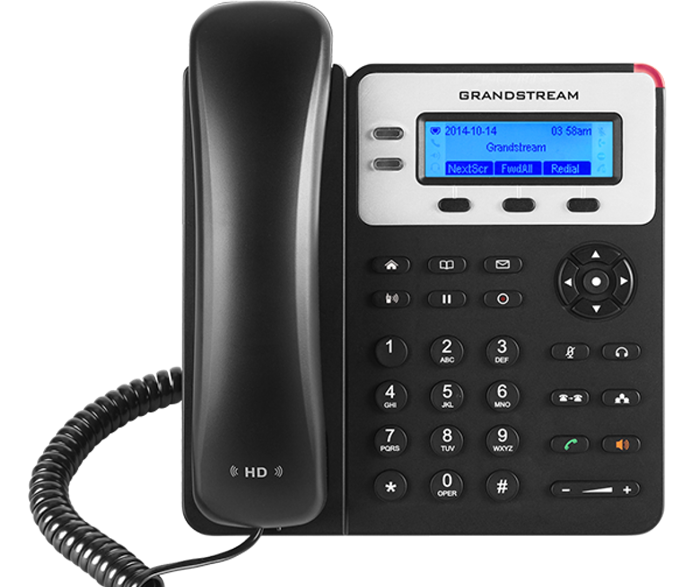 [6947273701798] 6947273701798 Grandstream GXP1625 2 Line IP Phone, 2 SIP Accounts, 132x48 Backlit Graphical LCD Display, HD Audio, Powerable Via PoE